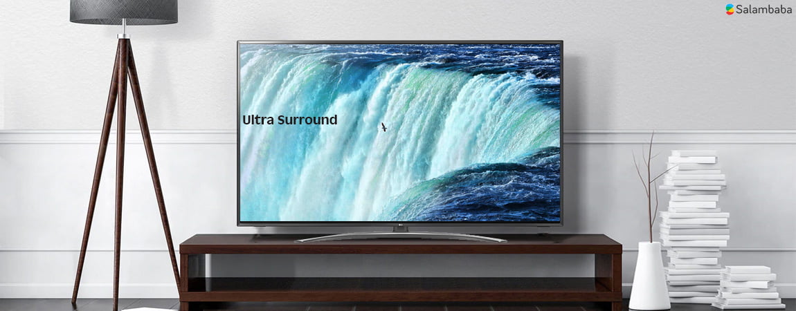 صدای قدرتمند تلویزیون 65 اینچ ال جی sm8200